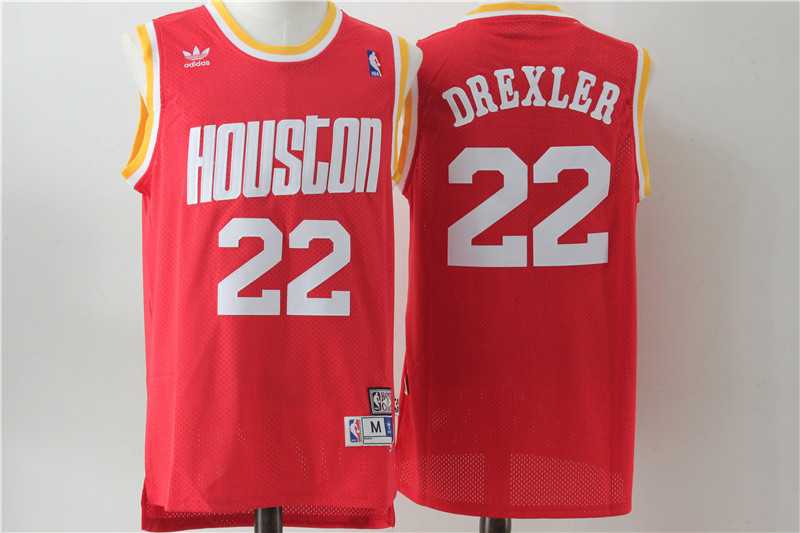 Rockets 22 Clyde Drexler Red Hardwood Classics Jersey,We sell and wholesale Rockets 22 Clyde Drexler Red Hardwood Classics Jersey on line form chian!